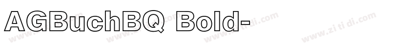AGBuchBQ Bold字体转换 AGBuchBQ Bold字体转换